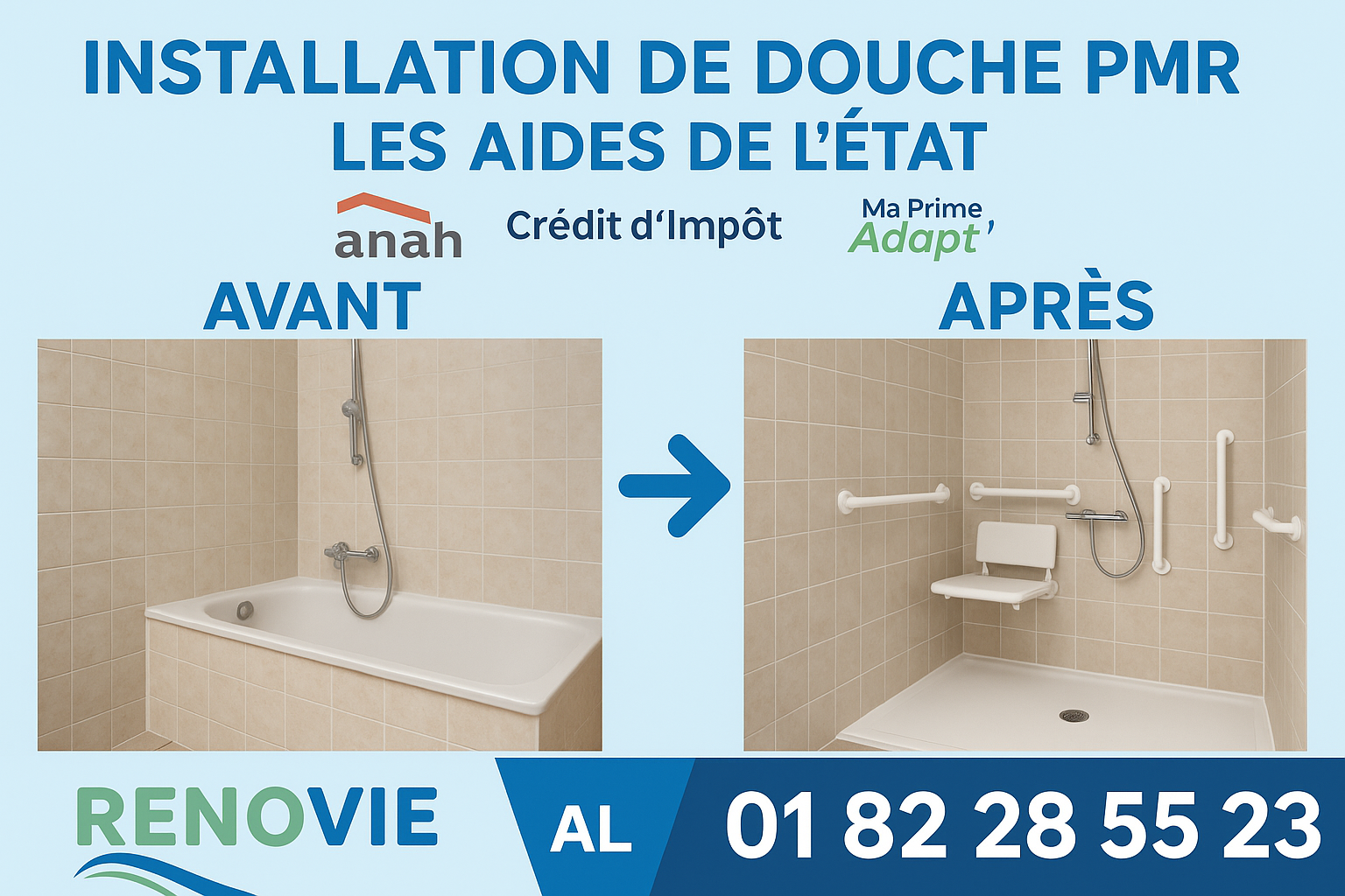 Douche PMR Paris 17